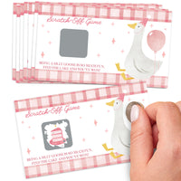One Silly Goose scratch-off game cards with goose design