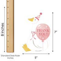 Silly Goose thank you card close-up with front artwork