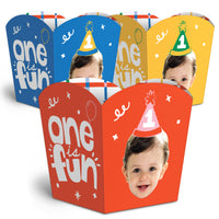 Custom Face One is Fun Treat Boxes - 12 Ct