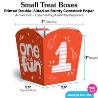 One is Fun Treat Boxes - 12 Ct