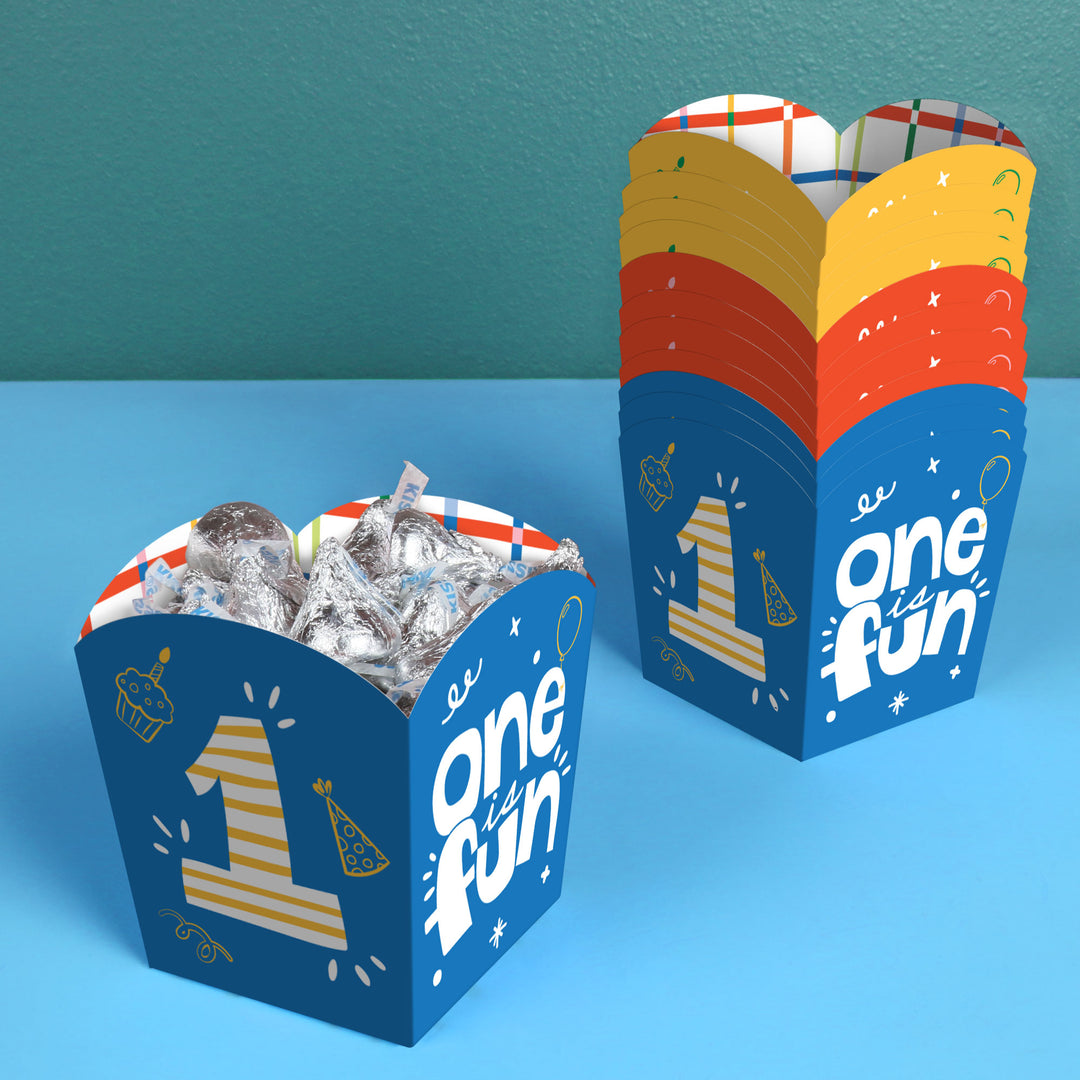 One is Fun Treat Boxes - 12 Ct