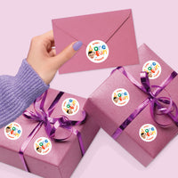 Custom Face Round Stickers - One is Fun - 24 Ct