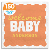 Orange and yellow baby shower luncheon napkins 150 count main image 