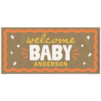 Orange custom baby banner main image 