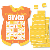 Orange and yellow baby bingo game set main image 