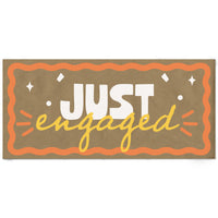Orange and yellow just engaged banner main image 