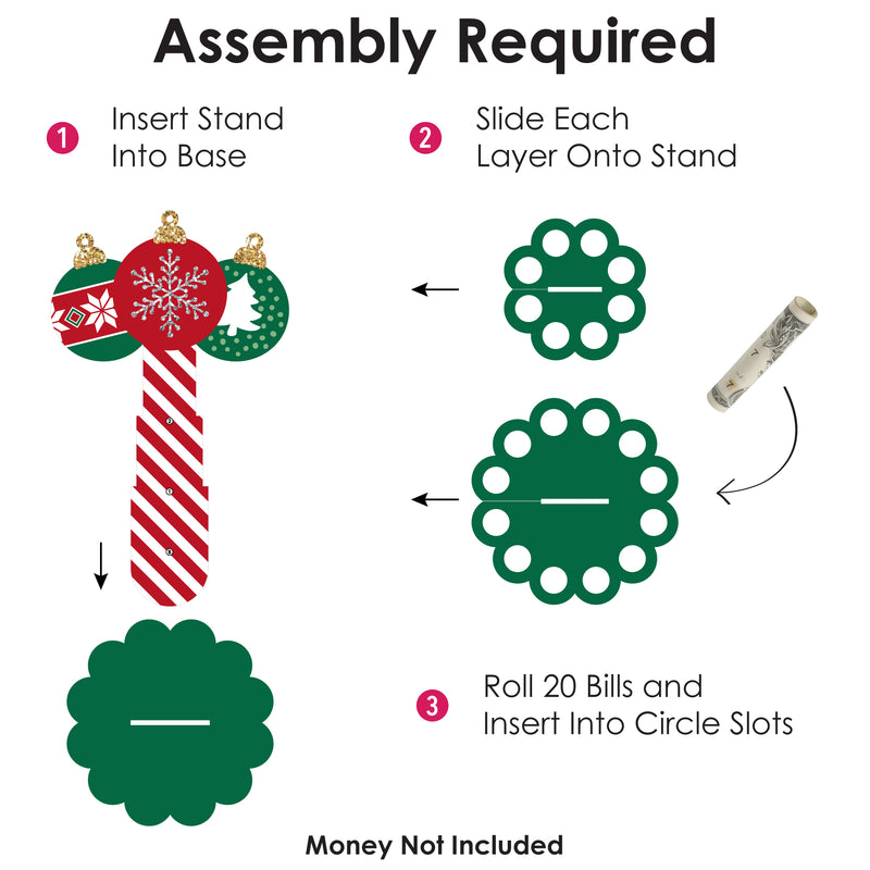 Ornaments - DIY Holiday and Christmas Party Money Holder Gift - Cash Cake
