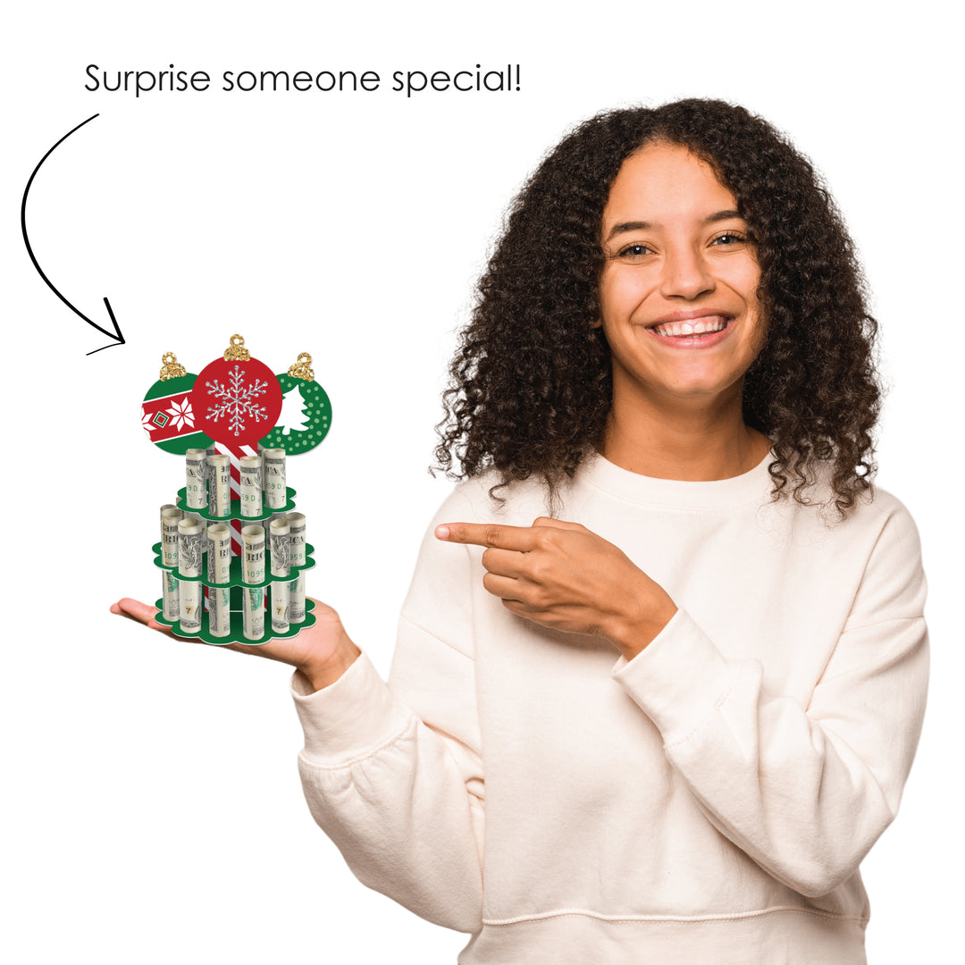 Ornaments - DIY Holiday and Christmas Party Money Holder Gift - Cash Cake