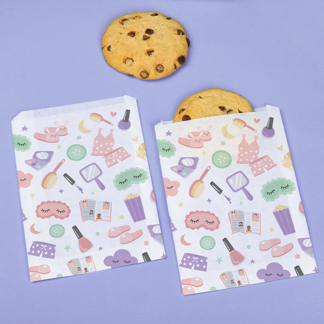Paper Treat Bags - Pajama Party - 25 Ct