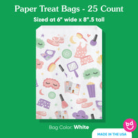 Paper Treat Bags - Pajama Party - 25 Ct