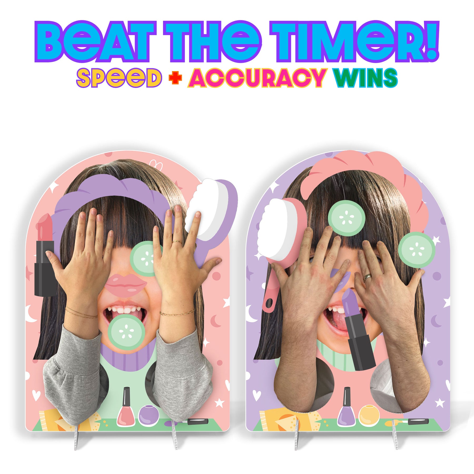 Custom Photo Pajama Slumber Party Fun Face Girls Sleepover Birthday