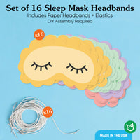 Sleep Over Paper Masks - 16 Ct