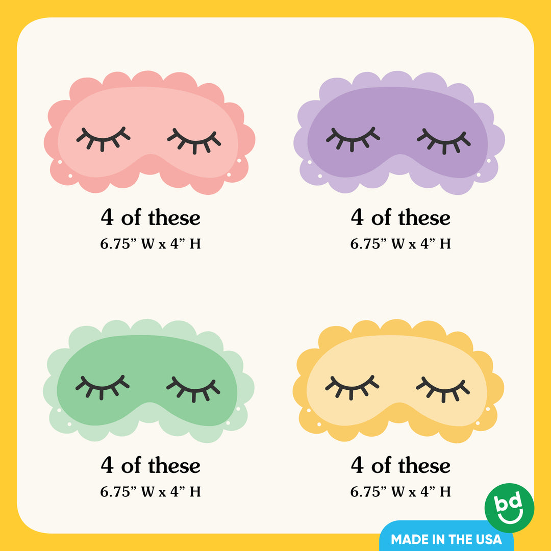 Sleep Over Paper Masks - 16 Ct