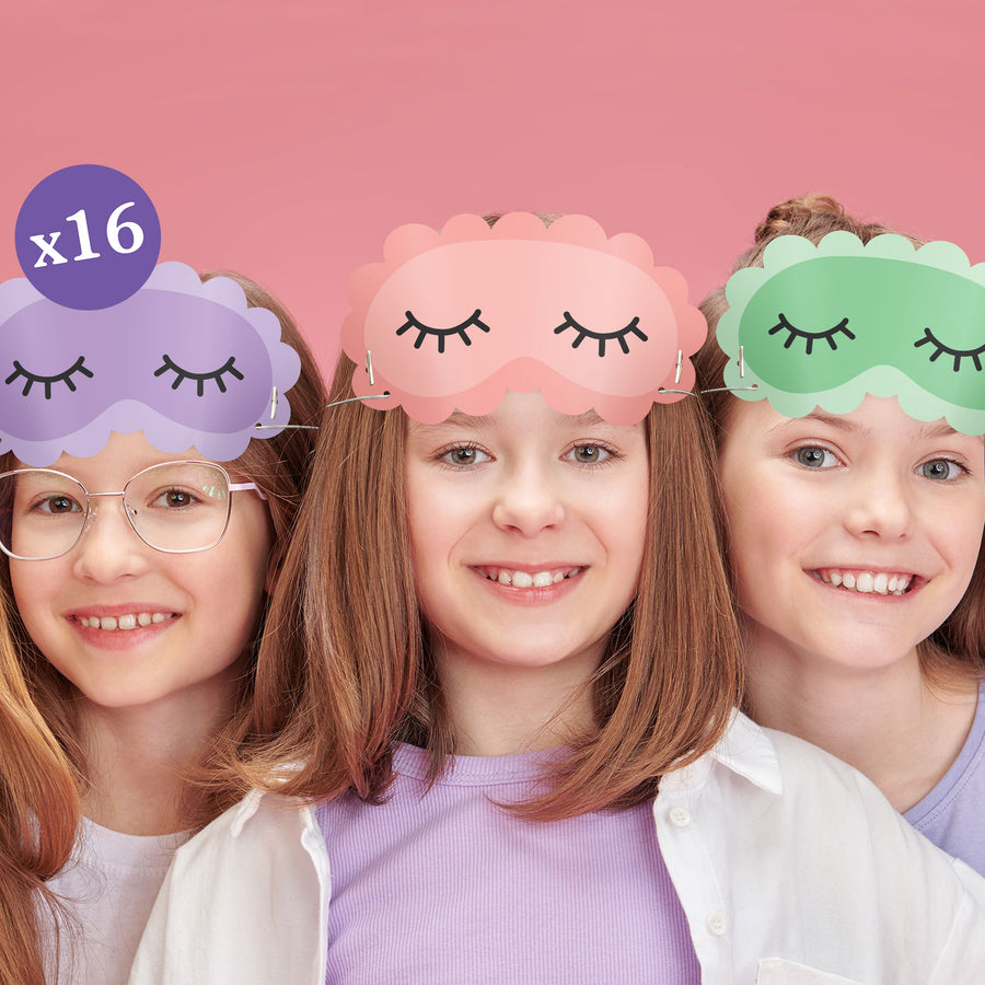 Sleep Over Paper Masks - 16 Ct