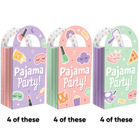 Pajama Slumber Party Paper Favor Bags - 12 Ct