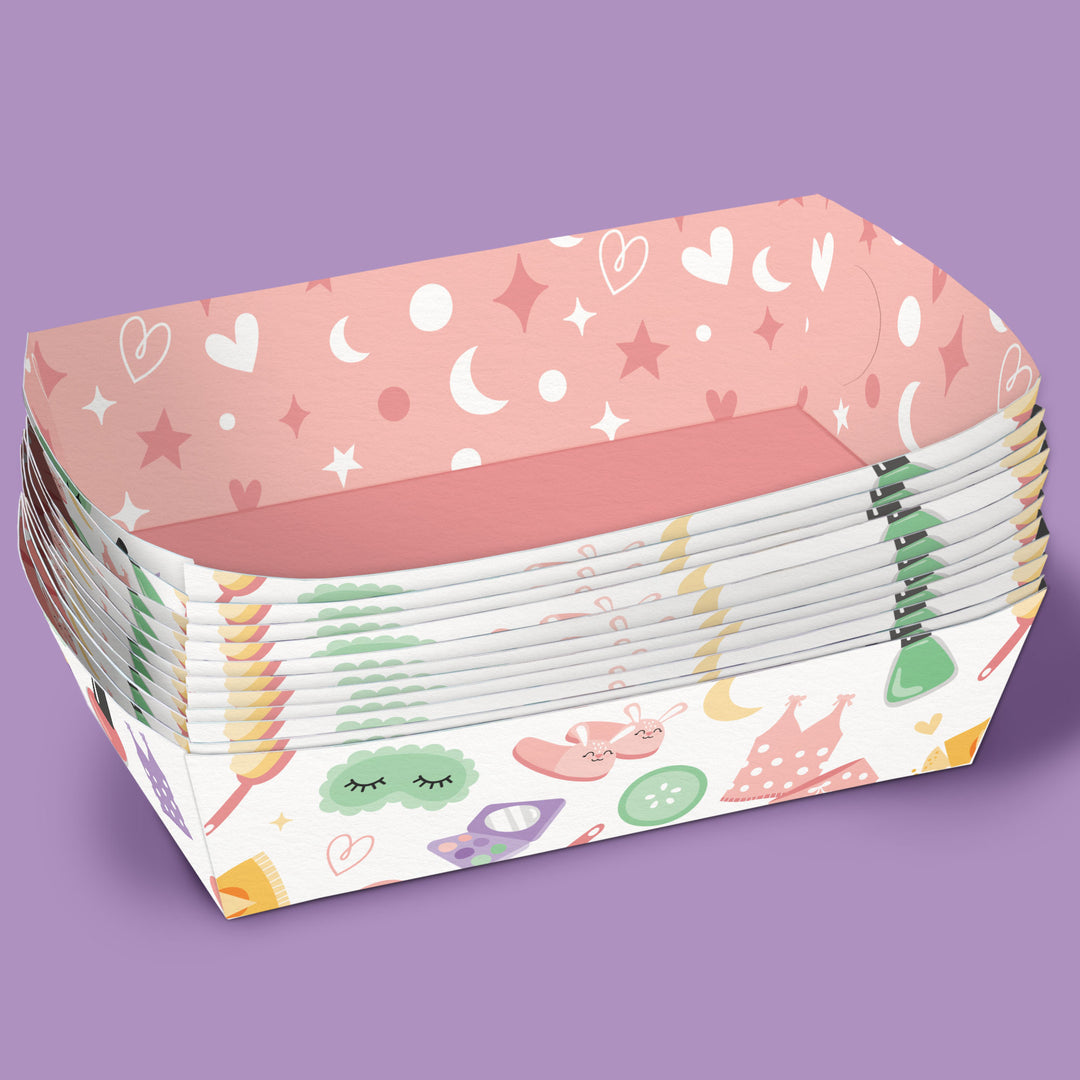 Pajama Party Paper Food Trays