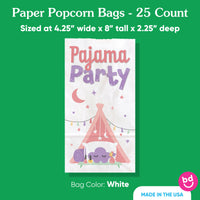 Popcorn Bags - Pajama Party - 25 Ct