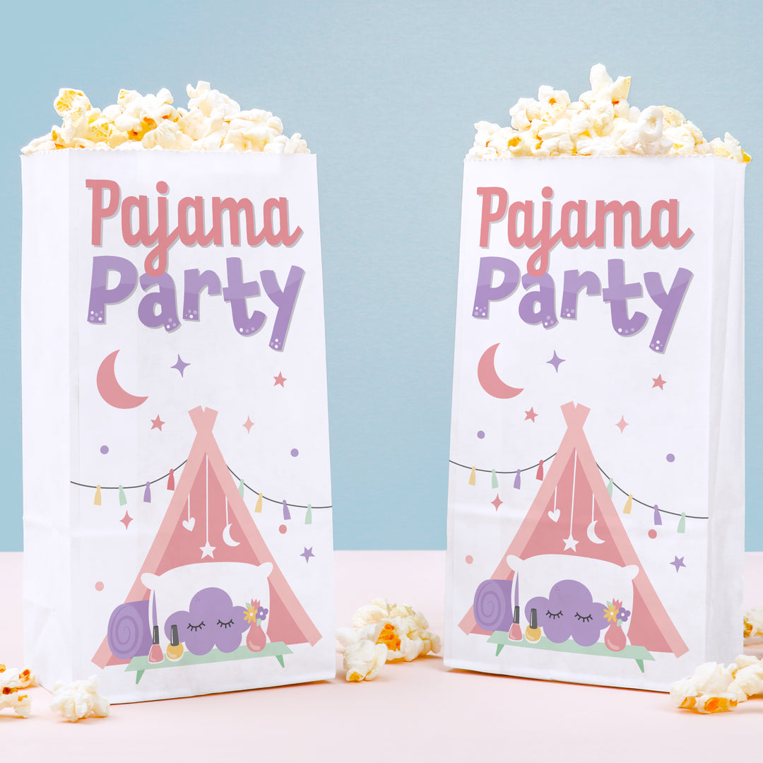 Popcorn Bags - Pajama Party - 25 Ct
