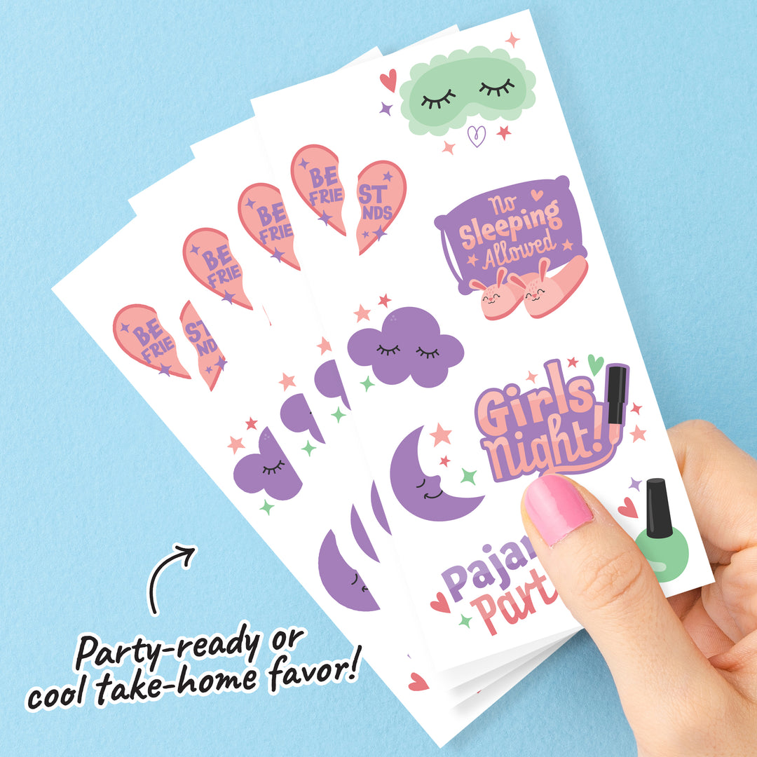 Pajama Party Temporary Tattoos - 96 Ct