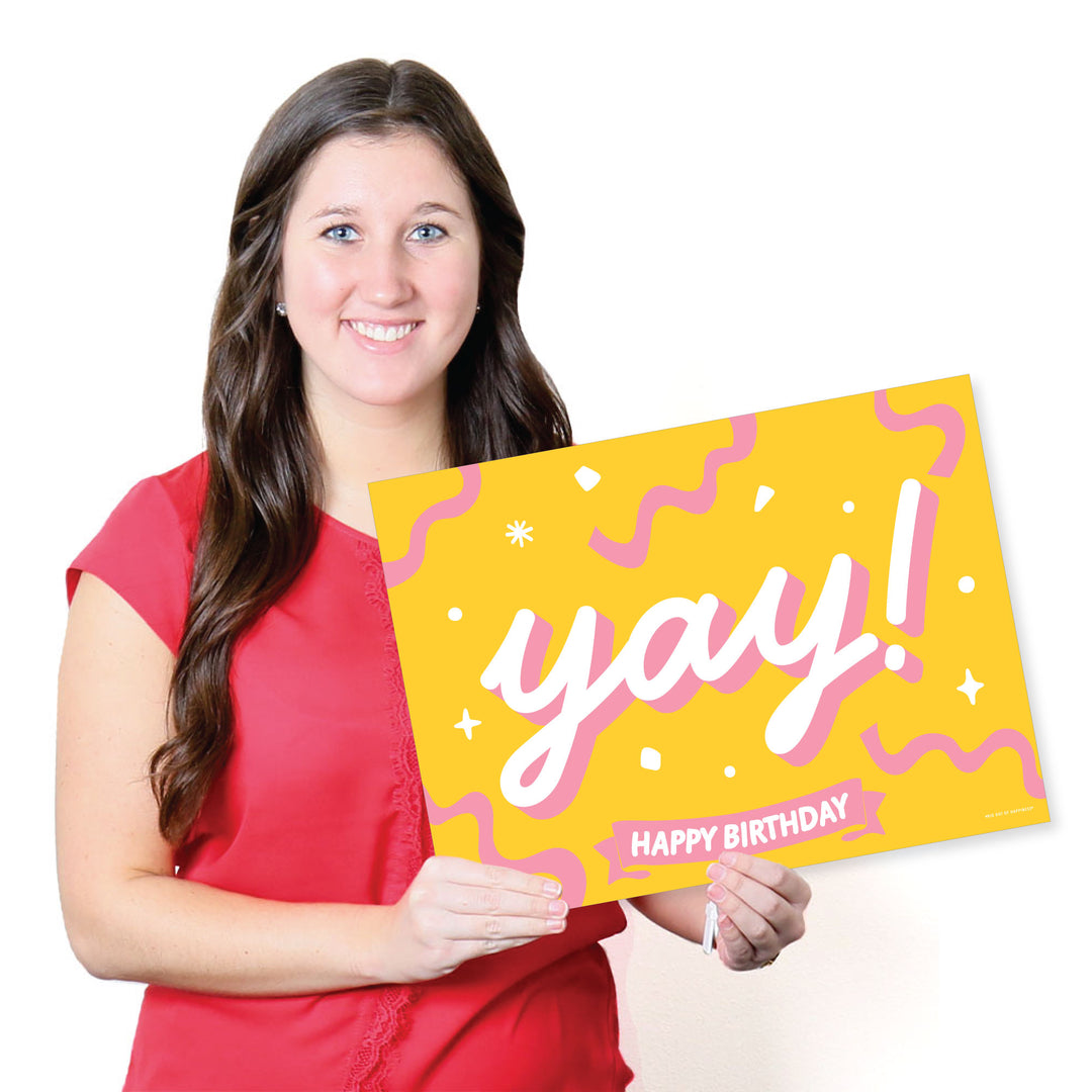 Party Time - Paper Happy Birthday Party Coloring Sheets - Activity Placemats - Set of 16