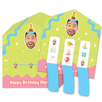 Custom Face Party Time Pull Tab Game