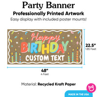 Party Time banner with included mounting squares