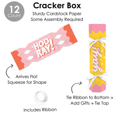 Party Time - No Snap Happy Birthday Party Table Favors - DIY Cracker Boxes - Set of 12