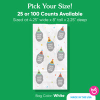 Custom Face Popcorn Bags - Colorful Birthday