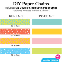 Party Time DIY Paper Chains - 128 Pc