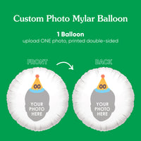 Personalized Fun Face Birthday Hat Balloon - Double Sided - 1 Ct