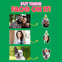 Vibrant Custom Photo Fun Face Tattoos for Kids Birthday Party Favors