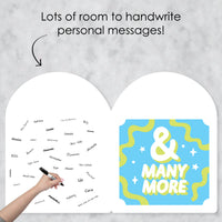 Party Time -Happy Birthday Giant Greeting Card - Big Shaped Jumborific Card - 16.5 x 22 inches