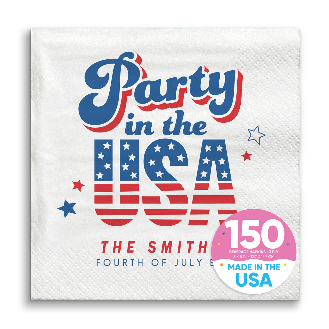 Custom Text - Party In The USA Napkins