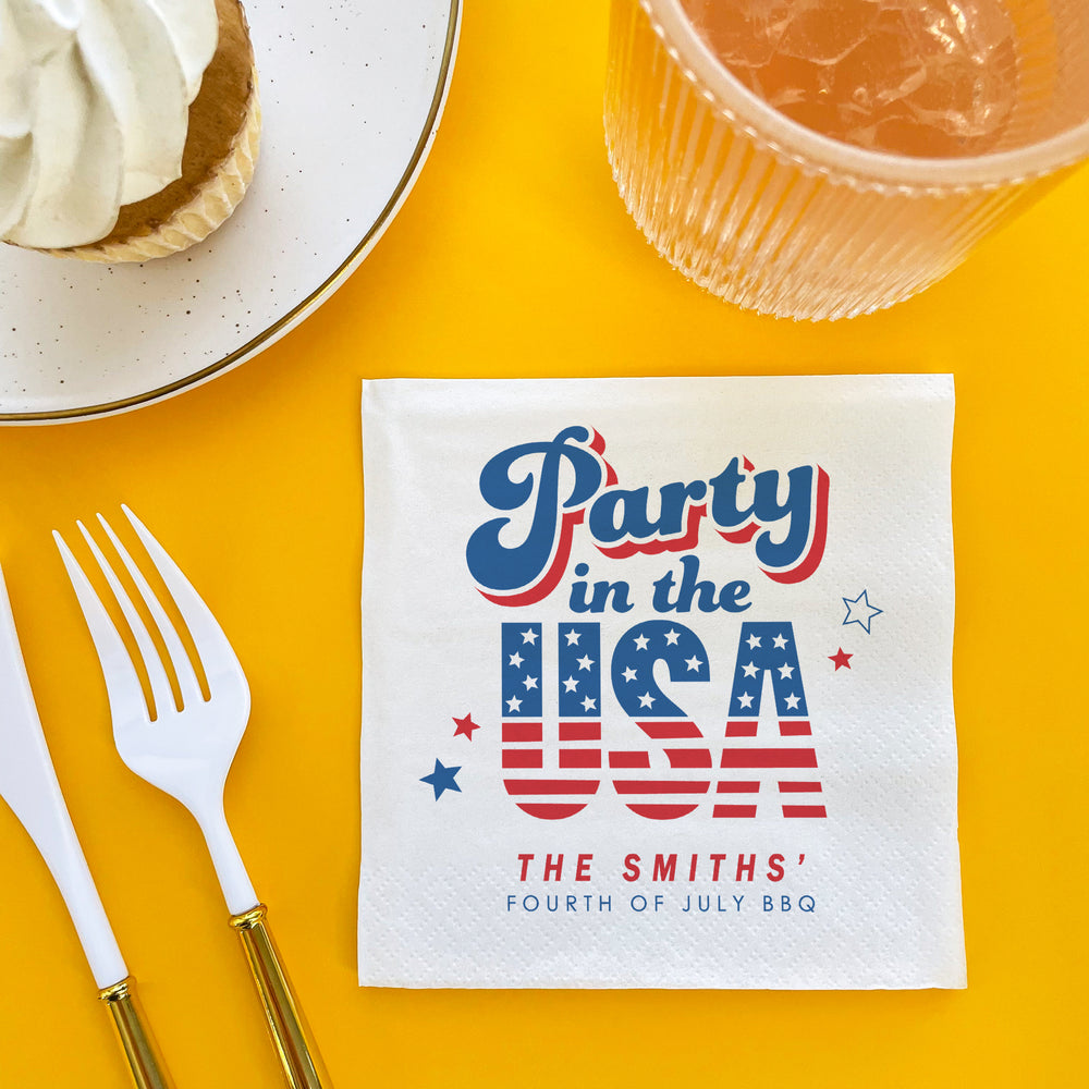 Custom Text - Party In The USA Napkins