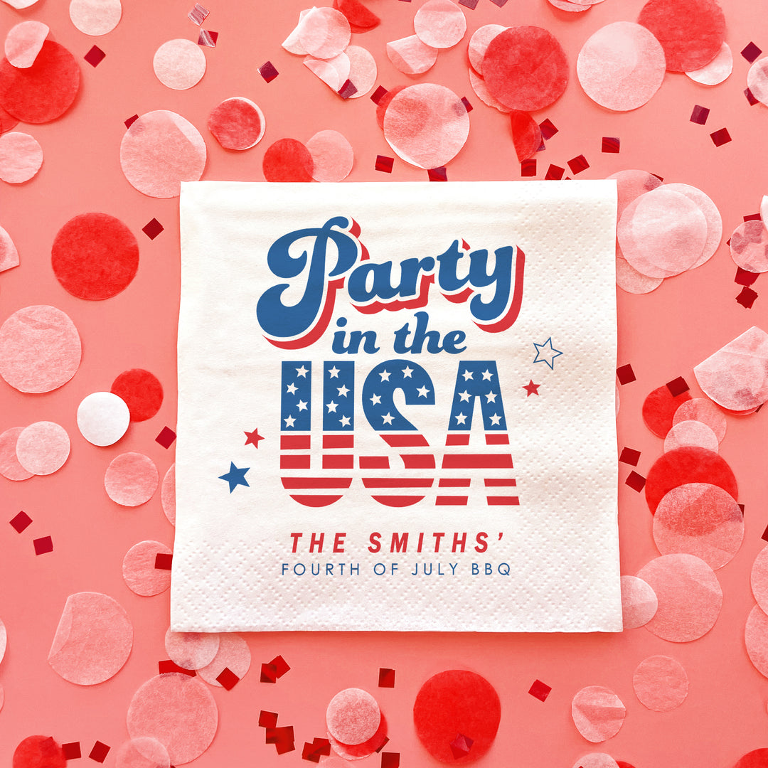 Custom Text - Party In The USA Napkins