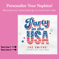 Custom Text - Party In The USA Napkins