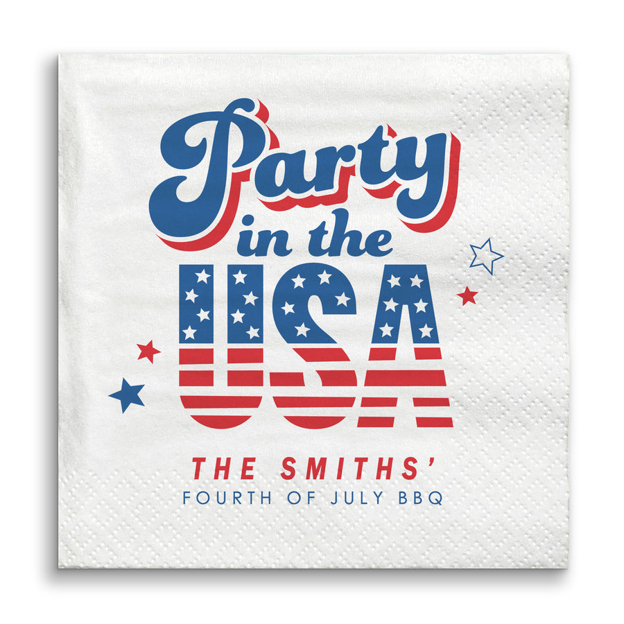 Custom Text - Party In The USA Napkins