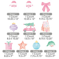 Pastel Christmas Yard Signs - 10 Ct