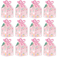 Pastel Christmas Bow Boxes - 12 Ct