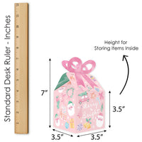 Pastel Christmas Bow Boxes - 12 Ct