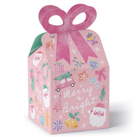 Pastel Christmas Bow Boxes - 12 Ct