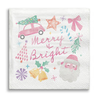 Napkins - Pastel Christmas - 24 Ct