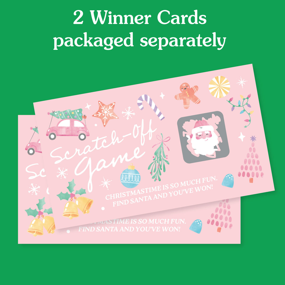 Pastel Christmas Scratch Off Cards Game - 22 Ct