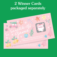 Pastel Christmas Scratch Off Cards Game - 22 Ct