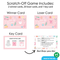 Pastel Christmas Scratch Off Cards Game - 22 Ct
