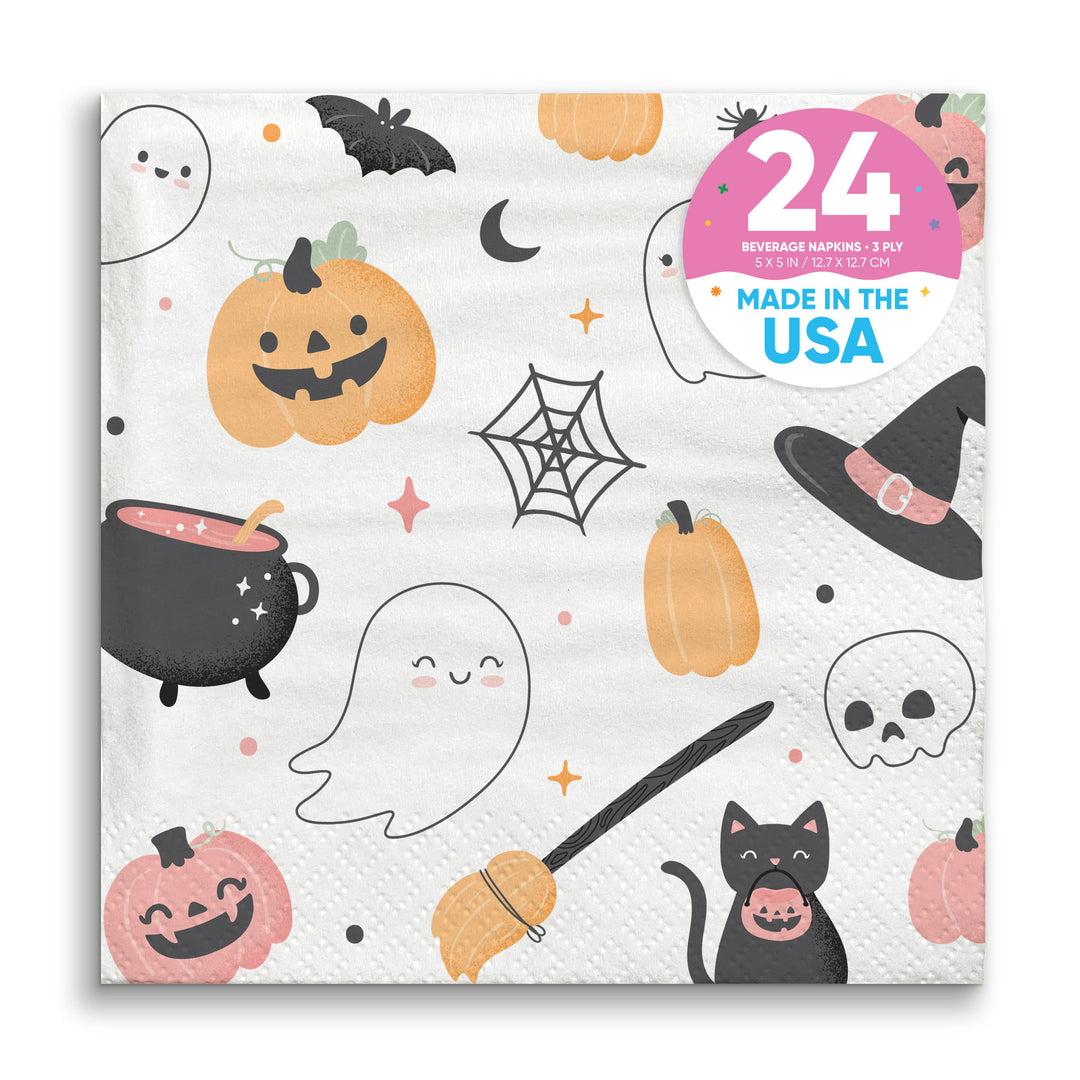 Napkins - Pastel Halloween - 24 Ct