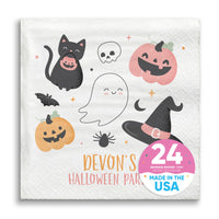 Custom Text Napkins - Pastel Halloween - 24 Ct