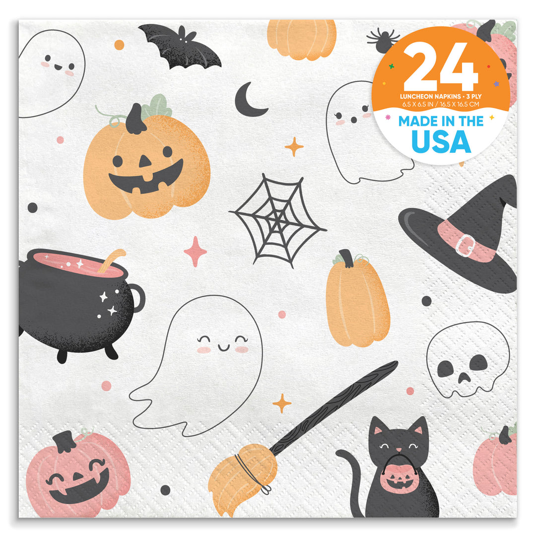 Napkins - Pastel Halloween - 24 Ct