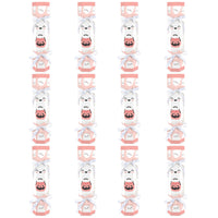 Pastel Halloween - No Snap Pink Pumpkin Party Table Favors - DIY Cracker Boxes - Set of 12