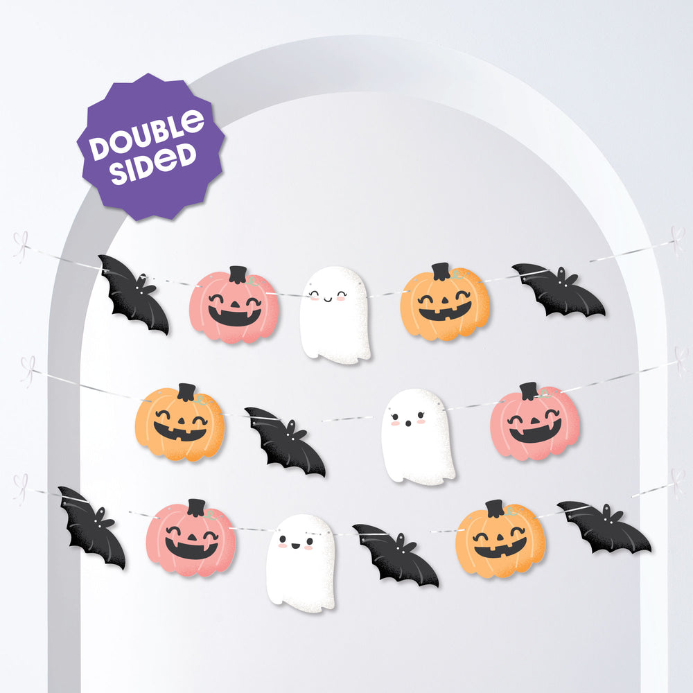 Pastel Halloween Garland Banner - 15 Pc